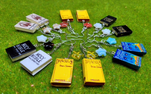 Book Earrings