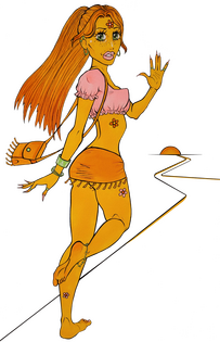 Pinuptober Day 30, Hitchhiker - full body
