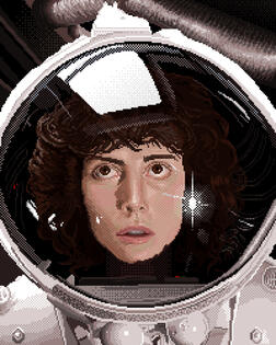 Ripley Study - pixel art headshot