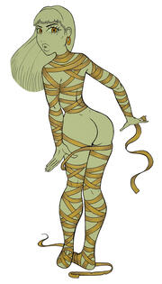 Pinuptober Day 18, Egypt - full body